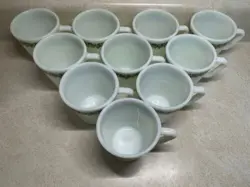 MUG GREEN FLOWERS