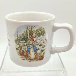 VINTAGE 1996 WEDGWOOD BEATRIX POTTER PETER RABBIT AND BENJAMIN BUNNY CUP