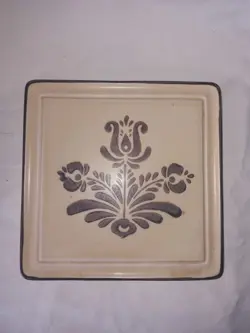 VINTAGE PFALTZGRAFF VILLAGE BROWN TRIVET