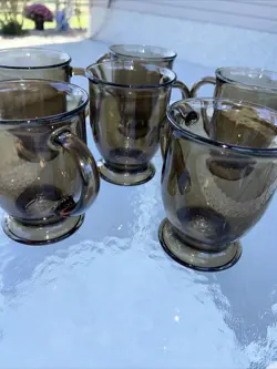 AMBER BROWN GLASS