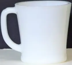 ANCHOR HOCKING OVEN PROOF COFFEE MUG - WHITE - VINTAGE