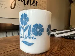 GLASS BLUE FLOWER