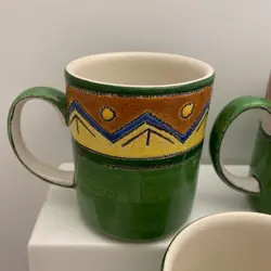 GREEN HAND PAINTED