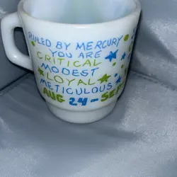 ZODIAC MILK GLASS
