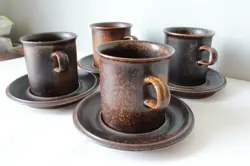 SAUCERS STONEWARE POTTERY