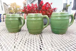 GREEN GLAZED HEAVY