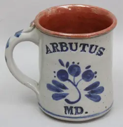 GLAZED COBALT STONEWARE