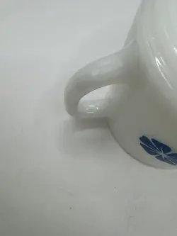GLASS MUG BLUE