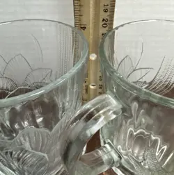 MUGS CLEAR GLASS