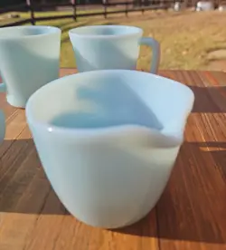 GLASS MUGS CREAMER