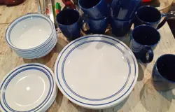 CAFE BLUE PLATES
