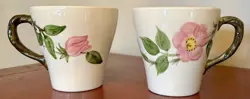 VINTAGE FRANCISCAN DESERT ROSE COFFEE MUGS 