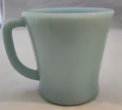 VINTAGE FIRE KING DELPHITE BLUE D HANDLE COFFEE MUG