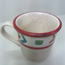 VINTAGE SARATOGA TREASURE CRAFT USA SPECKLED STONEWARE COFFEE MUG