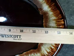 BROWN DRIP DINNERWARE