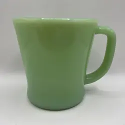 VINTAGE FIRE KING OVEN WARE JADEITE RESTAURANT D HANDLE COFFEE MUG EUC