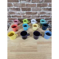 VTG SET OF 1 FIESTA WARE RING HANDLE COFFEE MUGS HOMER LAUGHLIN HLC USA