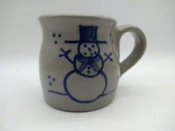 CROCK MUG SNOWMAN