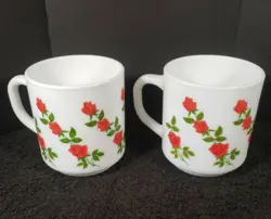 TEA CUPS RED