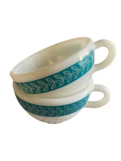 CUPS TEAL LEAF