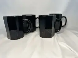 BLACK GLASS OCTAGONAL