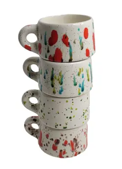 STACKABLE STONEWARE CUPS