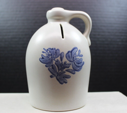 PFALTZGRAFF YORKTOWNE JUG COIN BANK MADE IN USA RARE VINTAGE 5 5/8