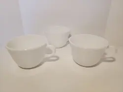 VINTAGE PYREX OPAL WHITE MILK GLASS COFFEE MUG TEA CUP C HANDLE 723-34 X (48)