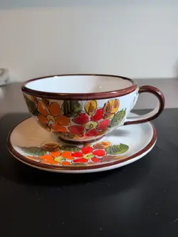 SAUCER FLORAL YELLOW