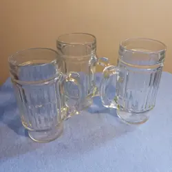 RIBBED BEER MUGS