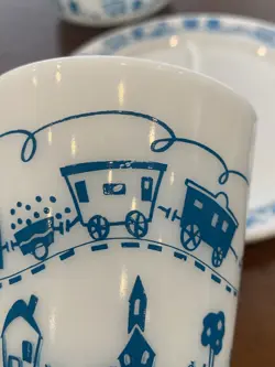 CHILDREN'S MILK GLASS