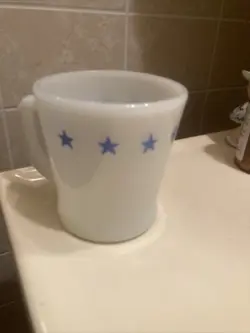WHITE BLUE STARS