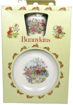 ROYAL DOULTON BUNNYKINS CHILDRENS SET PLATE CEREAL BOWL MUG 1981 FINE BONE CHINA