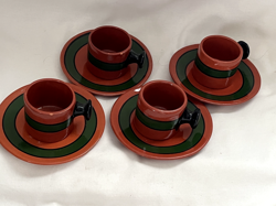 CUPS SAUCERS SIGNED