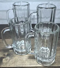 FOUR VINTAGE CLEAR
