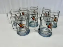 PRINCESS HOUSE VINTAGE PHEASANT GAME BIRD MUGS SET OF 8