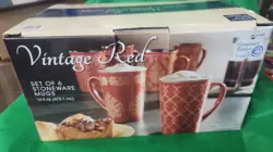 OF STONEWARE MUGS