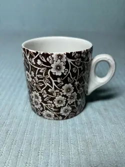 BROWN WHITE FLORAL