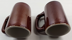BROWN MUGS SET