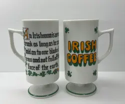 VINTAGE PEDESTAL MUGS