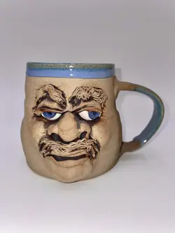 STONEWARE POTTERY FACE