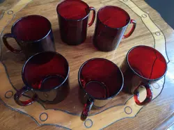 GLASS MUGS 3/4