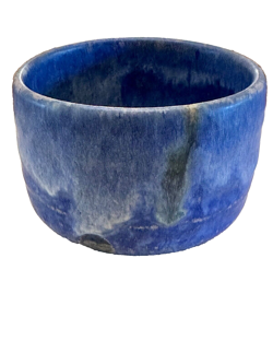 MCCARTY'S POTTERY COBALT BLUE CUP/BOWL 4