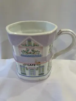 LENOX SPICE VILLAGE COFFEE MUGS CUPS SET OF 8 COMPLETE COLLECTION VINTAGE