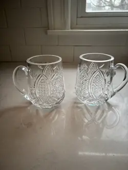CRYSTAL BEER MUGS