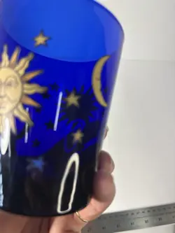 BLUE GLASS TUMBLER