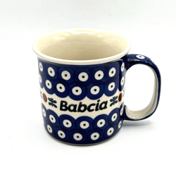 VINTAGE BOLESLAWIEC POLISH POTTERY MUG MOSQUITO