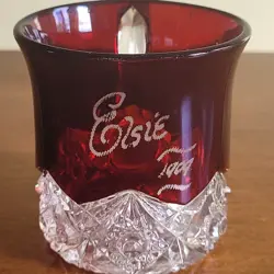 GLASS SOUVENIR HANDLED