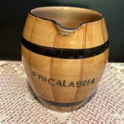POTTERY PITCHER AND