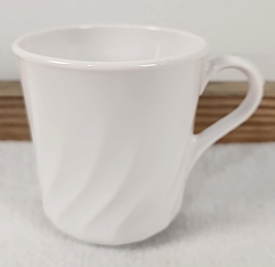 WHITE SWIRL MUG